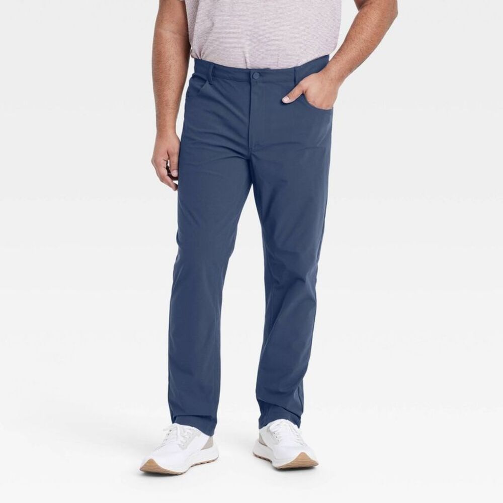 Open Box - All In Motion - Men's 360 Lifestyle Big Slim Fit 5-Pock Navy Blue